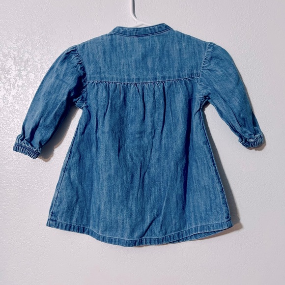 Old Navy Denim Dress 6-12 months - Picture 2 of 2